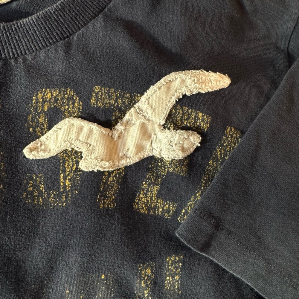Y2K Hollister Malibu surf club distressed tee size L - Picture 5 of 6